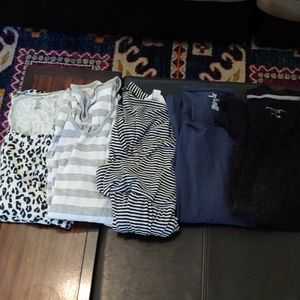 Lot of 5 longsleeve and 3/4 Length maternity Tops